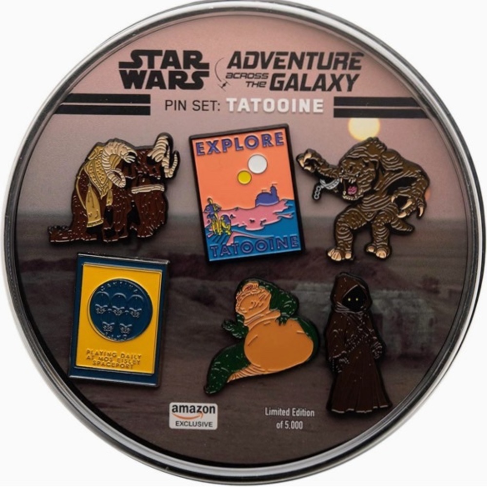 Star Wars Adventures Across the Galaxy Tattooine Pin Set 6 Amazon Exclusive